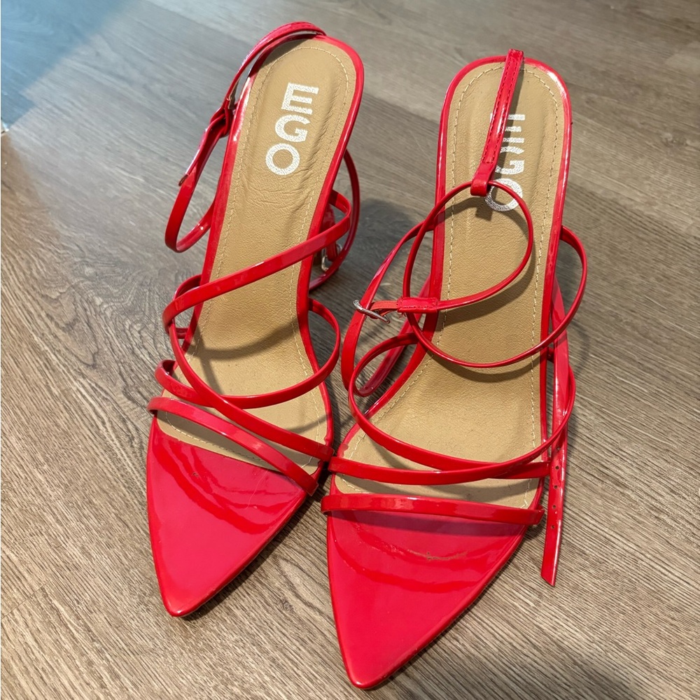 EGO Red Kaia Heels